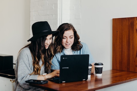 people with laptop